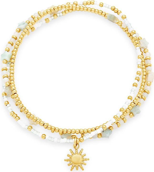 Blue, Yellow gold, White, Turquoise