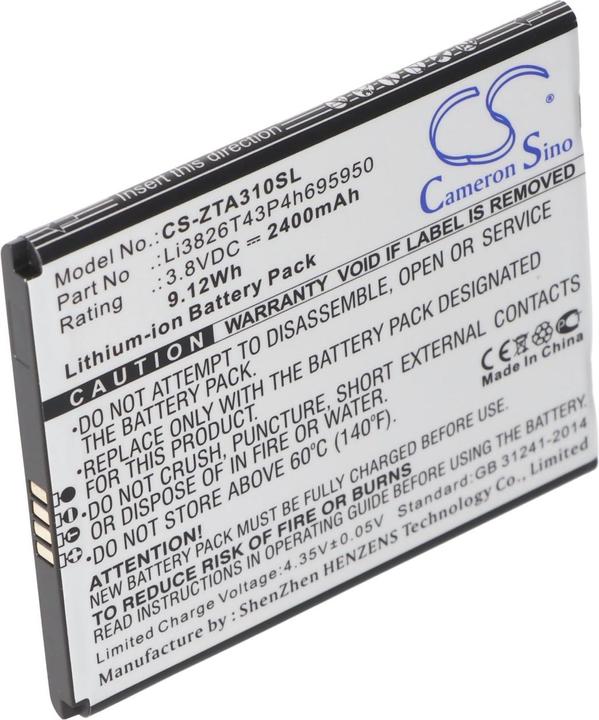 Image du produit AccuCell Batterie ZTE Blade A3 2020, Blade A3Y, Blade A3 2020T, Blade A5 2019, P545