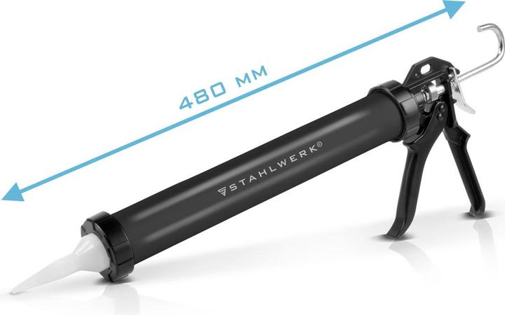 Actual product image Stahlwerk Silicone gun SPB-600 ST with 600 ml aluminum silicone gun