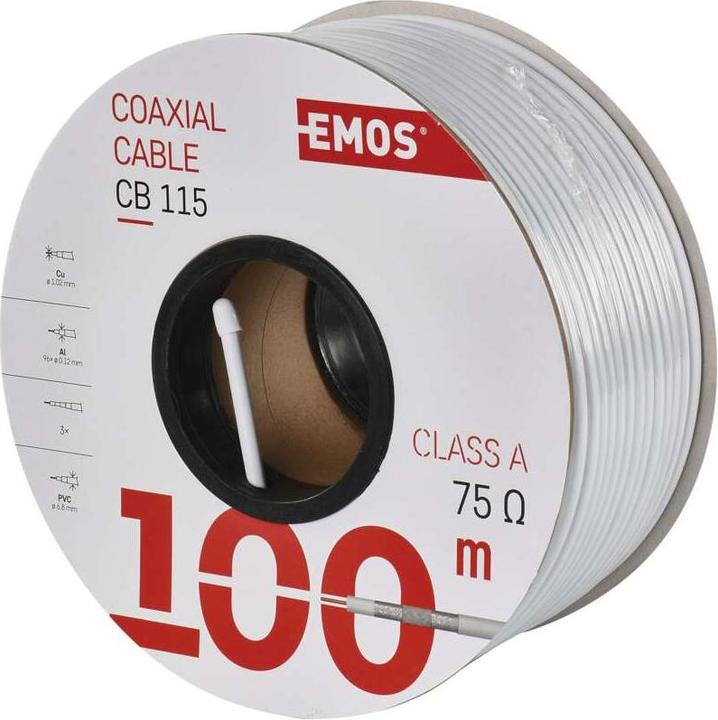 Immagine prodotto Emos Cavo coassiale CB115, 100m (Cavi antenna)