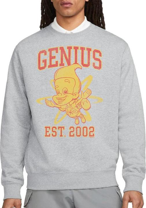 Actual product image Boy Genius Unisex Adult Genius Collegiate Sweatshirt (XL)