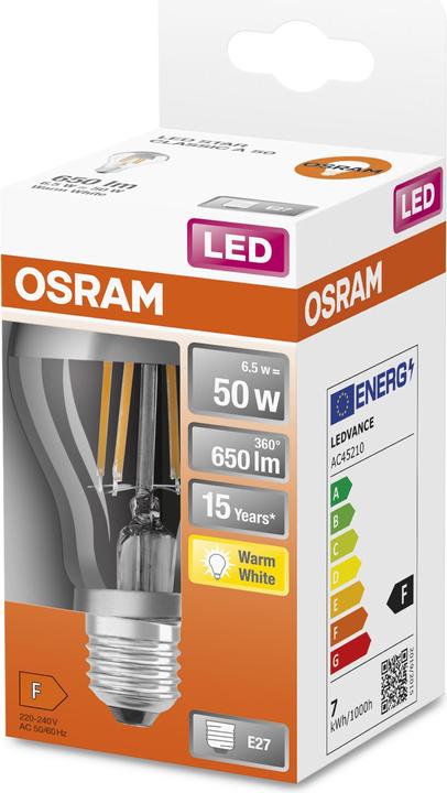 Produktbild Osram Led Retrofit Classic A Mirror (E27, 6.50 W, 650 lm, 1 x, F)