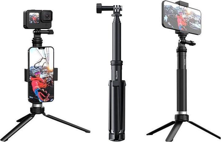 Actual product image Telesin Selfie stick / tripod for sport cameras (GP-MNP-090-S)