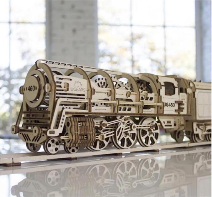 Actual product image Ugears Steam locomotive with tender