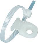 Image du produit HellermannTyton Supports pour colliers de serrage 2.4...5 mm naturel (Boucles de fixation, 20.50 mm, 100 pcs)