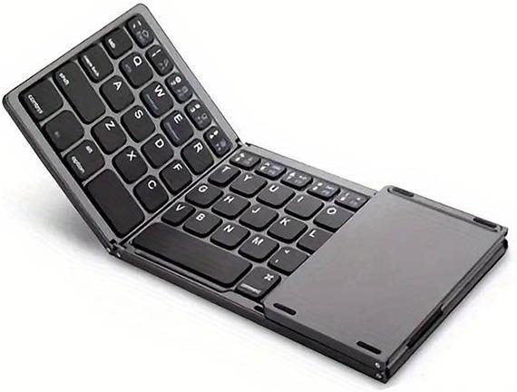 Immagine prodotto PhoneLook Mini tastiera QWERTY senza fili Bluetooth pieghevole con touch pad per smartphone e tablet (Android (Ing. Int.)
