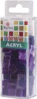 Actual product image Rayher Acrylic mosaic, 1x1 cm, transparent, violet