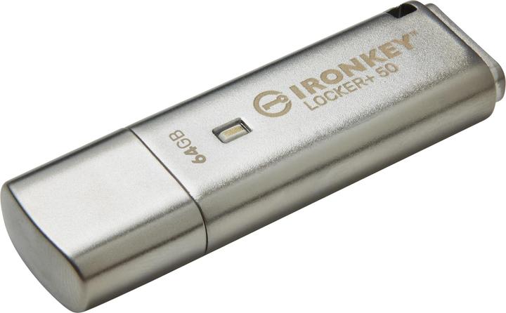 Immagine prodotto Kingston IronKey Locker+ 50 (64 GB, USB-A, USB 3.2)