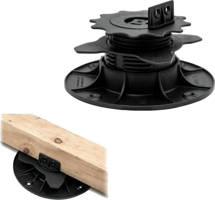 Actual product image Sanpro Pedestals for decking boards: height-adjustable & quick release 35 - 75 mm