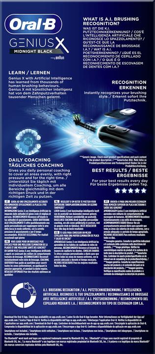 Actual product image Oral-B Genius X Electric Toothbrush Black (Oscillating toothbrush)