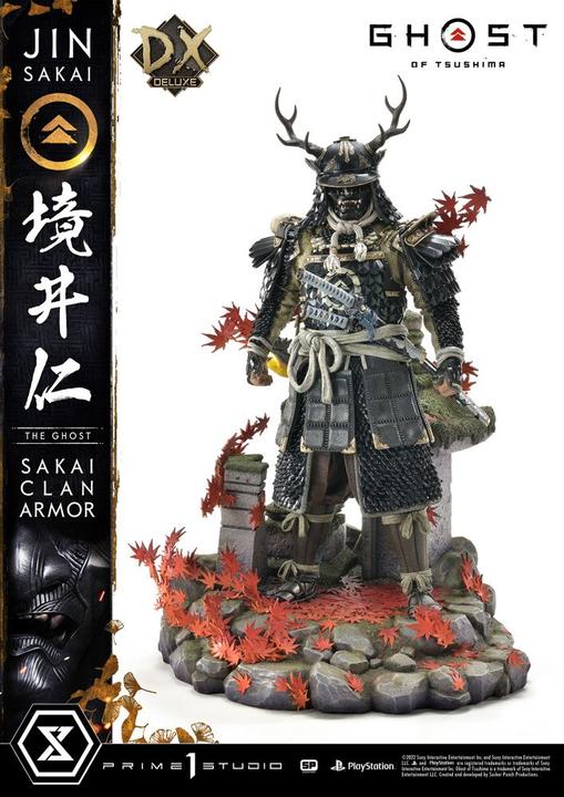 Actual product image Prime 1 Studio Ghost of Tsushima statuette 1/4 Sakai Clan Armor Deluxe Bonus Version 60 cm