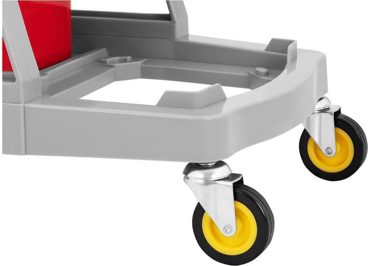 Produktbild Ulsonix Putzwagen mit Presse Mop Eimer Wischer Reinigungswagen Halter Hotel 2 Eimer 36 L
