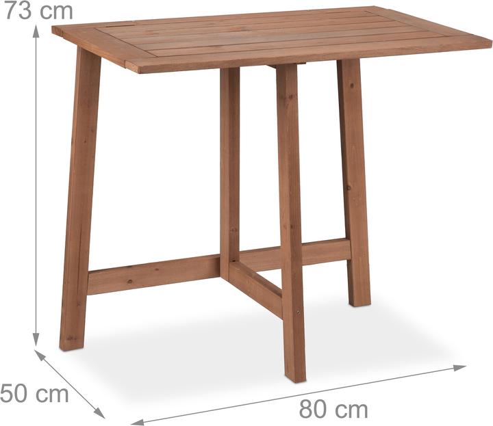 Produktbild Relaxdays Klapptisch (80 cm)