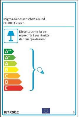 Label énergétique micasa Daniele (E27)