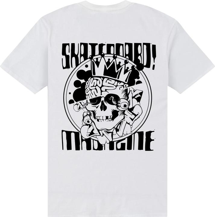 Immagine prodotto Skateboard Magazine Maglietta Teschio Adulto Unisex (L)