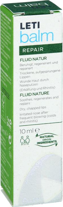 Produktbild Leti balm Fluid Natur - Schützender Nasen- und Lippenbalsam bei trockener und rissiger Haut mit natü (10 ml)