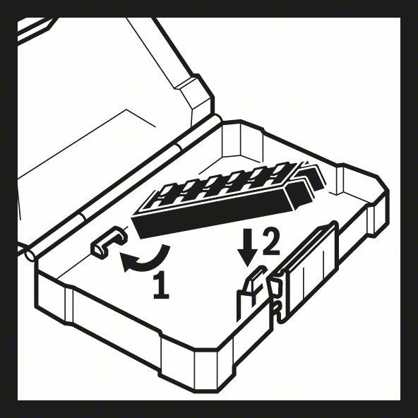 Actual product image Bosch Professional Zubehör Pick and Click Multi Construction Drill and Impact Control Screwdriver bit set (Hexagon socket TX M20, Hexagon socket TX M30, Hexagon socket TX M15, Hexagon socket TX M25, Hexagon socket TX M40, Cross Phillips PH M1, Cross Phillips PH M2, Cross Pozidriv PZ M2, Cross Phillips PH M3, Cross Pozidriv PZ M3)