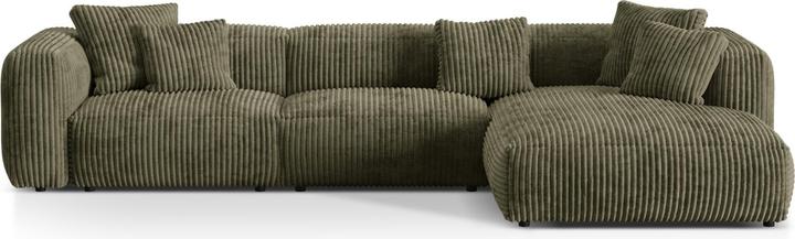 Image du produit Micadoni Canapé D'Angle Droit Modulaire, "Martina", 3 Places, 332x176x75 Fabriqué en Europe (Canapé d'angle)