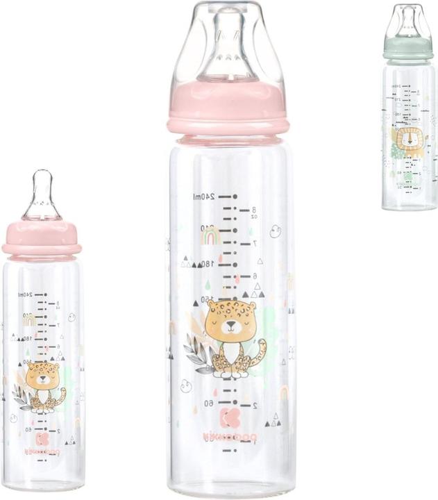 Image du produit Kikkaboo Baby biberon en verre Savanna (240 ml)
