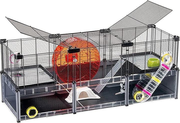 Immagine prodotto Ferplast Multipla Hamster Large grigio, 107.5x37.5x h 42cm (1 pz)