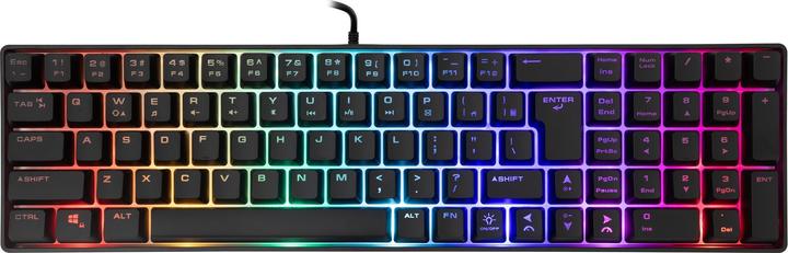 Actual product image White Shark Shark Gaming membrane Keyboard GLADIUS, US Layout, Black (GK-001114) (US, Cable)