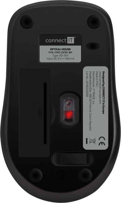 Produktbild Connect IT Mysz MUTE (CMO-2230-BK) (Kabellos)