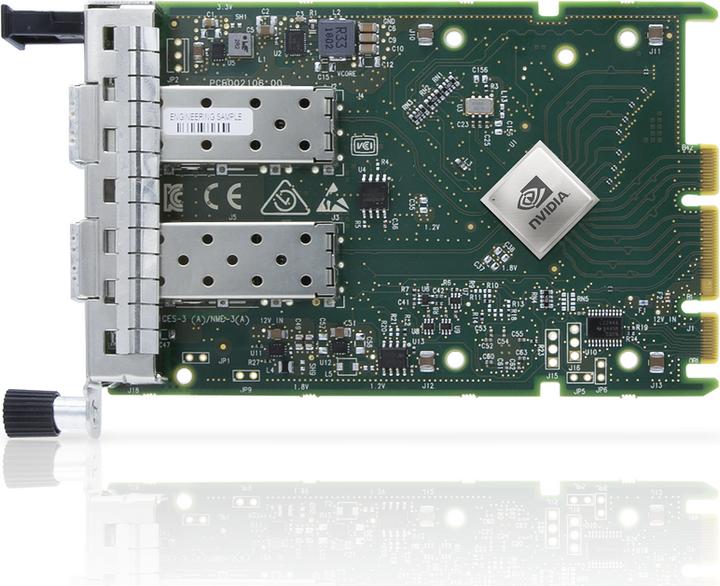 Actual product image Mellanox CONNECTX®-6 LX EN ADAPTER CARD 25GBE OCP3.0 WITH HOST MANAGEMENT DUAL-PORT SFP28 PCIE 4.0 X8 NO C...