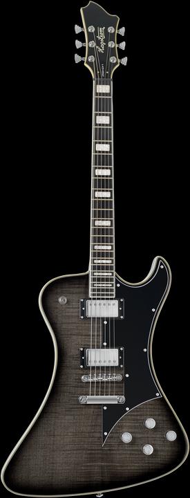 Actual product image Hagstrom E-Gitarre, Fantomen, Cosmic Black Burst (Electric guitar, Mahogany)