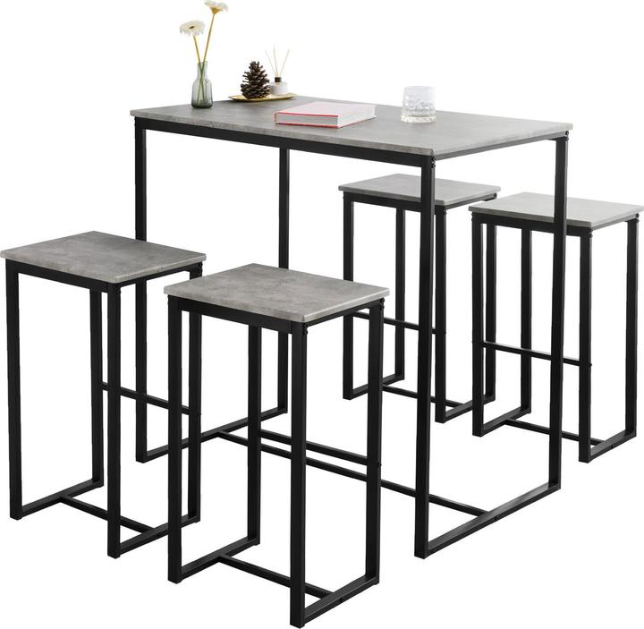 Actual product image SoBuy Bar table with 2 chairs (110 x 97 x 60 cm)