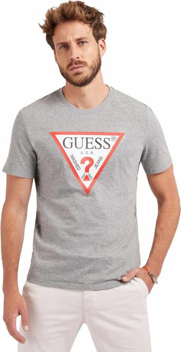 Produktbild Guess Herren Shirt grau/weiss/schwarz/hellrot XL (XL)