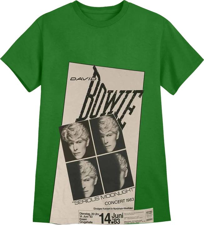 David Bowie Unisex Adult Concert '83 Cotton T-Shirt