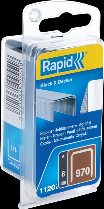 Produktbild Rapid Typ 970 Flachdrahtklammer 8 mm (1100 x)