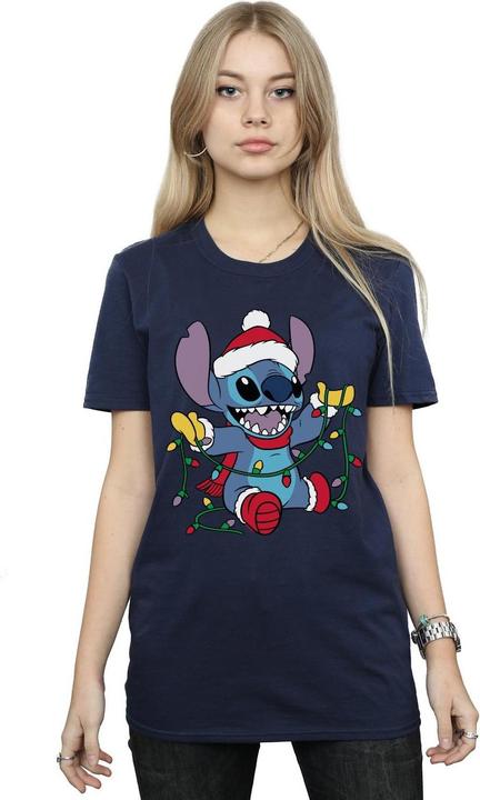Image du produit Disney - T-shirt LILO AND STITCH CHRISTMAS LIGHTS - Femme (S)