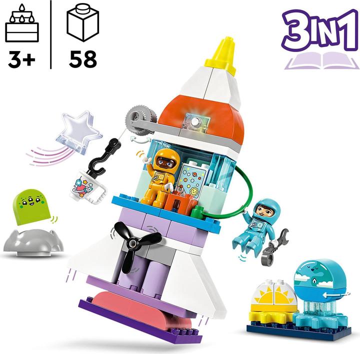 Produktbild LEGO 3-in-1-Spaceshuttle für viele Abenteuer (10422)