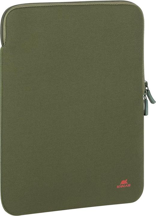 Actual product image Rivacase Anti-shock Case for MacBook 13" Vertical Zip Khaki - Green (15.60")