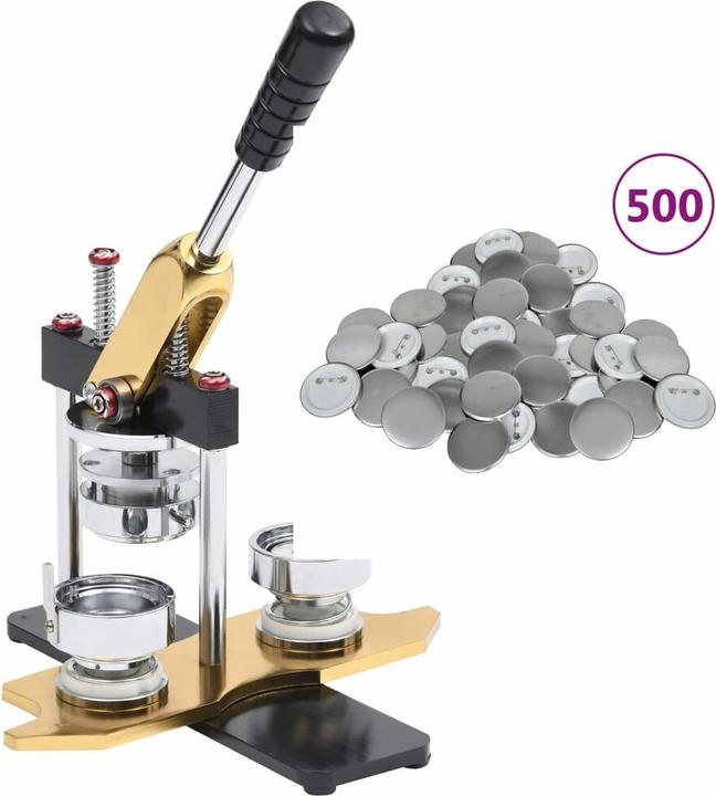 Image du produit Diverse Hardware Buttonmaschine mit 500 Button-Teilen 25 mm Drehstanze