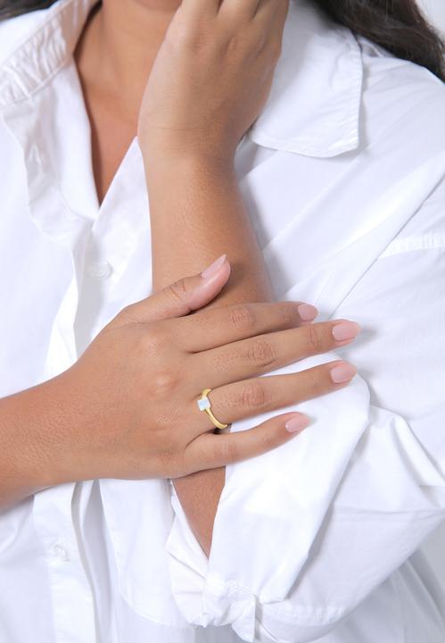 Image du produit Elli Bague en pierre précieuse (54, Argent 925)