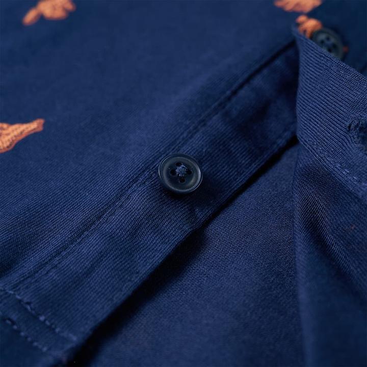 Actual product image VidaXL Children's shirt navy blue 116,Material: 100 % cotton,Colour (116)