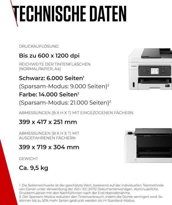 Image du produit Canon MAXIFY GX4050 (Réservoir d'encre, Couleur)