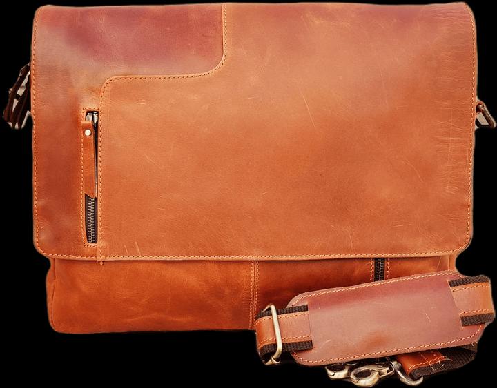 Actual product image Only-Bags.Store Genuine Leather Shoulder Bag, College Bag, Laptop Bag, Gift for Men, Office Bag, Work