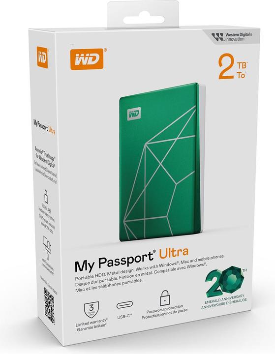 Image du produit WD My Passport Ultra 20th Emerald Anniversary Edition (2 To)