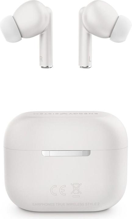Produktbild Energy Sistem Style 2 Kopfhörer True Wireless Stereo (TWS) im Ohr Calls/Music Bluetooth Weiss (ANC, 5 h, Kabellos)