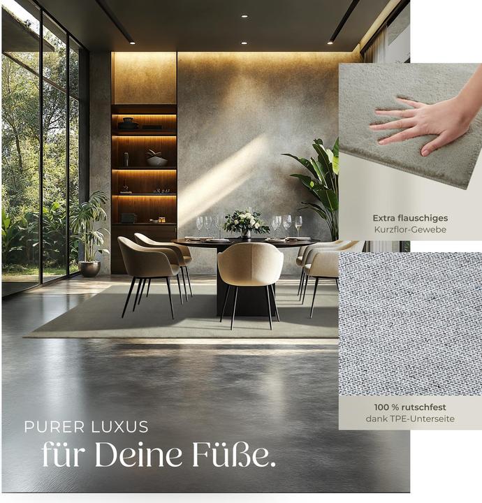 Actual product image tectake Short pile carpet Soft Zone (200 x 290 cm)