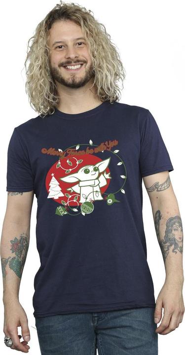 Actual product image Star Wars Mens Baby Yoda Force Be With You T-Shirt (XXL)