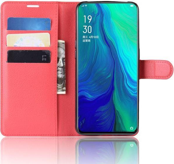 Actual product image MU Classic Litchi Leather Bookcover Series (Oppo Reno 10x Zoom, Oppo Reno 5G)