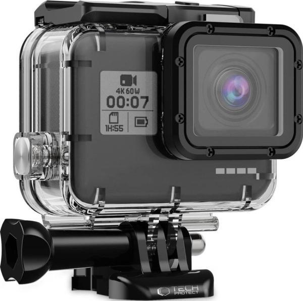 Tech-Protect Etui GA200 wodoodporne do GoPro Hero 5 / 6 / 7 - przezroczyste (GoPro Hero 5, GoPro Hero 7, GoPro Hero6 Black)