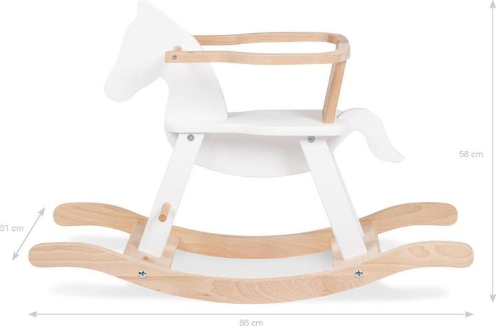 Produktbild Pinolino Schaukelpferd " mit Ring, weiss/natur