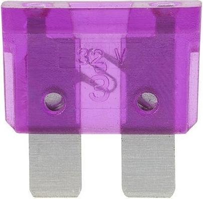 Actual product image ProPlus Flat fuses standard 3A violet 6 pieces in blister pack