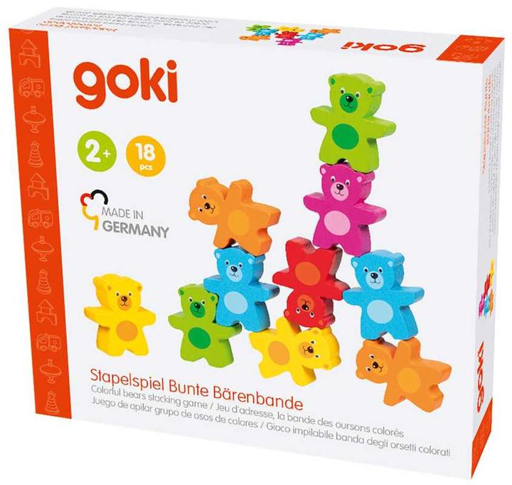 Immagine prodotto Goki Gioco di impilamento Banda di orsi colorati
