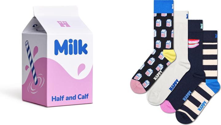 Image du produit Happy Socks Carton à lait (paquet de 4, 36 - 40)